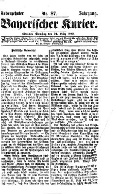 Bayerischer Kurier Samstag 29. März 1873