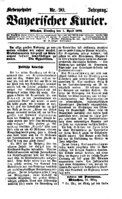 Bayerischer Kurier Dienstag 1. April 1873