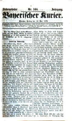 Bayerischer Kurier Freitag 30. Mai 1873