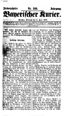 Bayerischer Kurier Mittwoch 11. Juni 1873