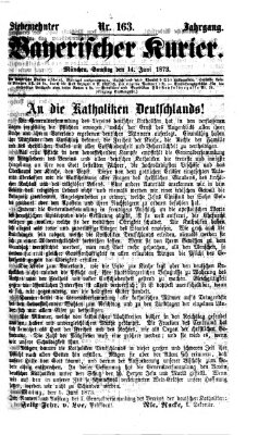 Bayerischer Kurier Samstag 14. Juni 1873