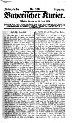 Bayerischer Kurier Dienstag 17. Juni 1873