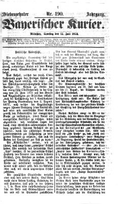 Bayerischer Kurier Samstag 12. Juli 1873