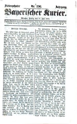 Bayerischer Kurier Freitag 18. Juli 1873