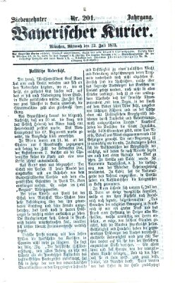 Bayerischer Kurier Mittwoch 23. Juli 1873