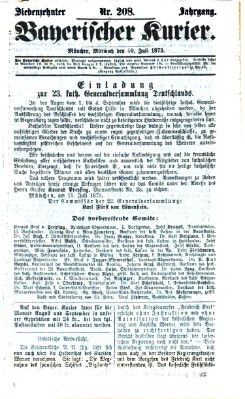 Bayerischer Kurier Mittwoch 30. Juli 1873