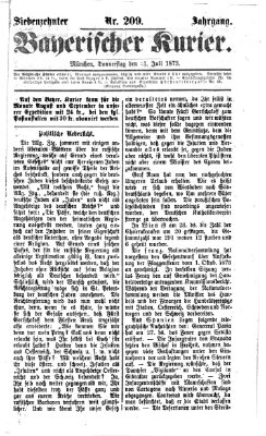 Bayerischer Kurier Donnerstag 31. Juli 1873