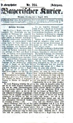 Bayerischer Kurier Dienstag 5. August 1873