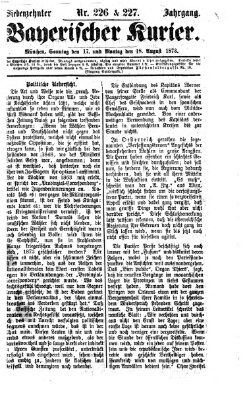 Bayerischer Kurier Montag 18. August 1873