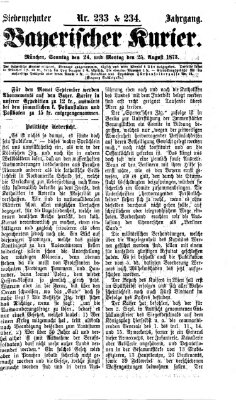 Bayerischer Kurier Montag 25. August 1873