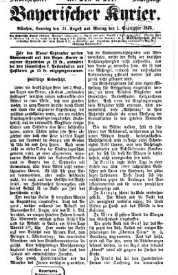 Bayerischer Kurier Montag 1. September 1873