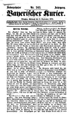 Bayerischer Kurier Mittwoch 3. September 1873