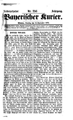 Bayerischer Kurier Dienstag 16. September 1873