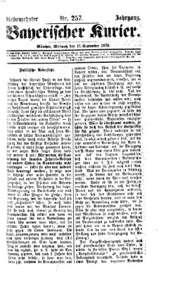 Bayerischer Kurier Mittwoch 17. September 1873