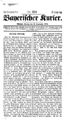 Bayerischer Kurier Freitag 19. September 1873