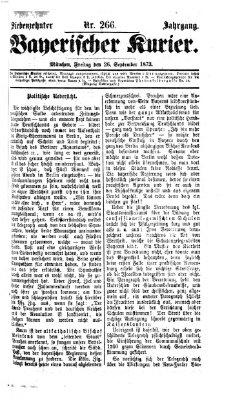 Bayerischer Kurier Freitag 26. September 1873