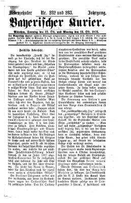 Bayerischer Kurier Sonntag 12. Oktober 1873