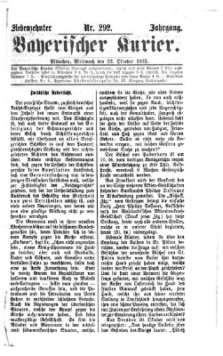 Bayerischer Kurier Mittwoch 22. Oktober 1873