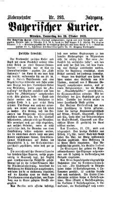 Bayerischer Kurier Donnerstag 23. Oktober 1873