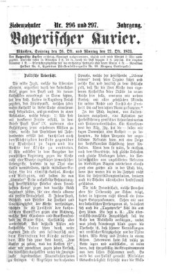 Bayerischer Kurier Sonntag 26. Oktober 1873