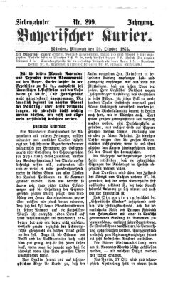 Bayerischer Kurier Mittwoch 29. Oktober 1873