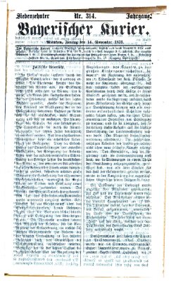 Bayerischer Kurier Freitag 14. November 1873