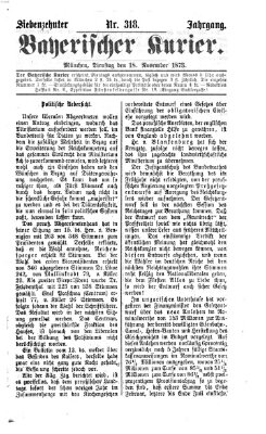 Bayerischer Kurier Dienstag 18. November 1873