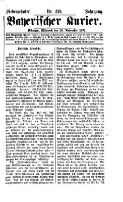 Bayerischer Kurier Mittwoch 19. November 1873