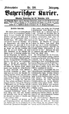 Bayerischer Kurier Donnerstag 20. November 1873