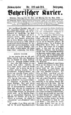 Bayerischer Kurier Montag 24. November 1873