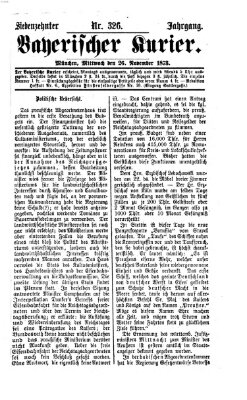 Bayerischer Kurier Mittwoch 26. November 1873