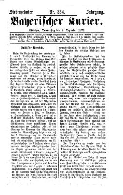 Bayerischer Kurier Donnerstag 4. Dezember 1873