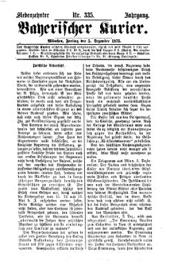 Bayerischer Kurier Freitag 5. Dezember 1873