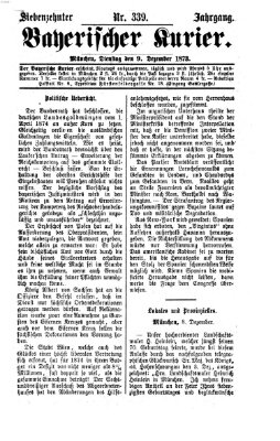 Bayerischer Kurier Dienstag 9. Dezember 1873