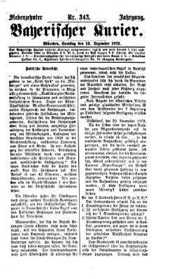 Bayerischer Kurier Samstag 13. Dezember 1873