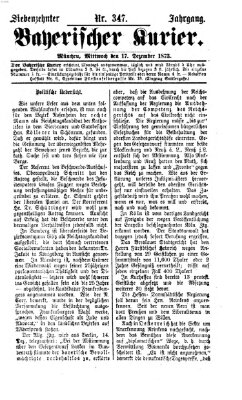 Bayerischer Kurier Mittwoch 17. Dezember 1873