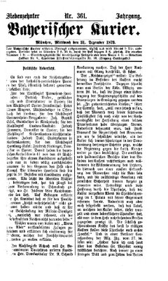 Bayerischer Kurier Mittwoch 31. Dezember 1873