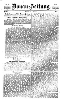 Donau-Zeitung Mittwoch 4. Januar 1871