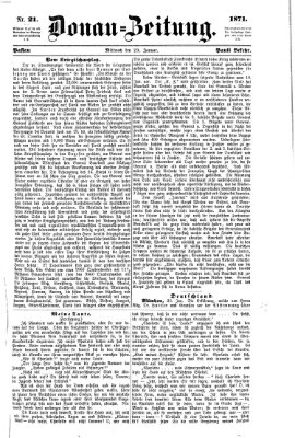 Donau-Zeitung Mittwoch 25. Januar 1871