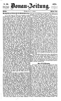 Donau-Zeitung Dienstag 31. Januar 1871