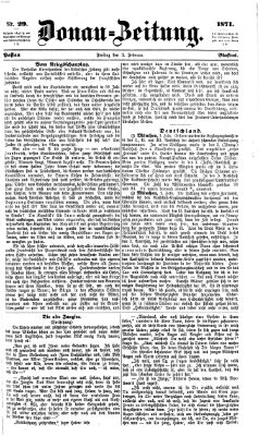 Donau-Zeitung Freitag 3. Februar 1871