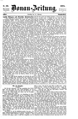 Donau-Zeitung Samstag 11. Februar 1871