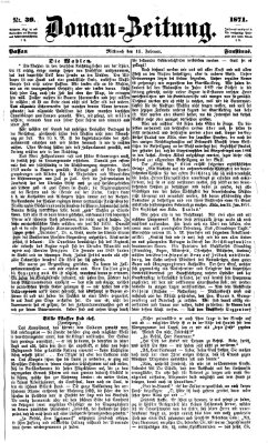 Donau-Zeitung Mittwoch 15. Februar 1871