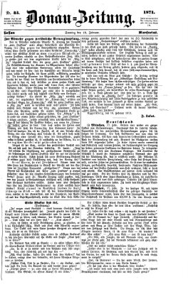 Donau-Zeitung Sonntag 19. Februar 1871