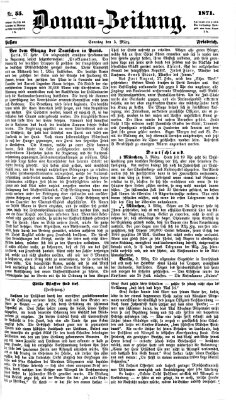 Donau-Zeitung Sonntag 5. März 1871