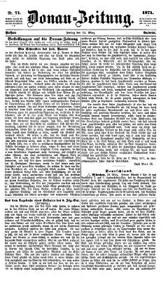 Donau-Zeitung Freitag 24. März 1871