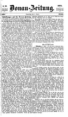 Donau-Zeitung Donnerstag 6. April 1871