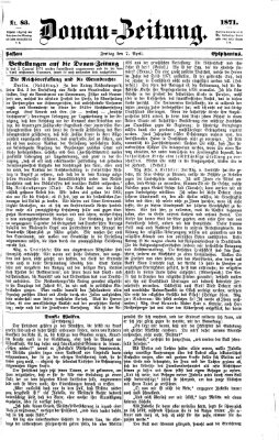 Donau-Zeitung Freitag 7. April 1871