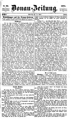 Donau-Zeitung Mittwoch 12. April 1871