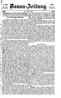 Donau-Zeitung Freitag 5. Mai 1871